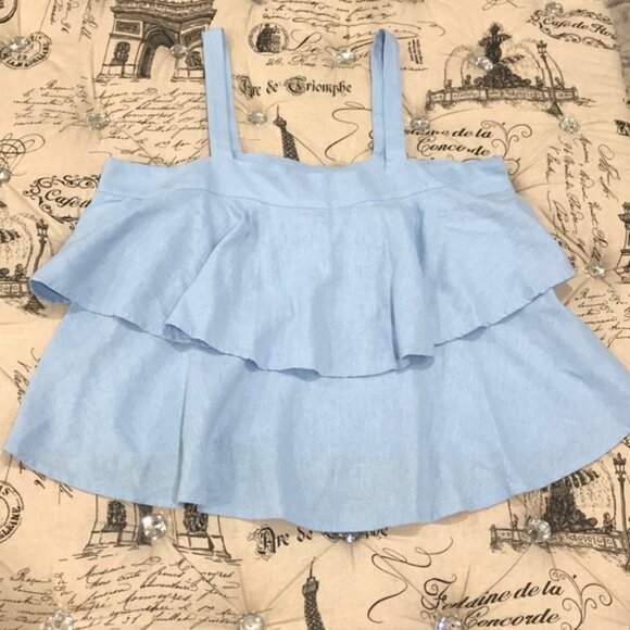 Abound Tiered Linen Blend Tank - Picture 4 of 4